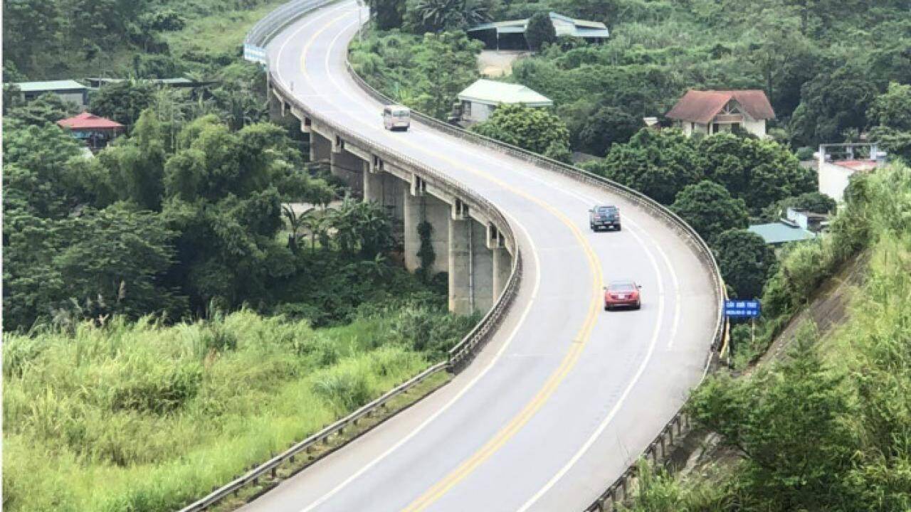 Cao tốc Tuyên Quang - Hà Giang 2 làn xe. Ảnh internet.