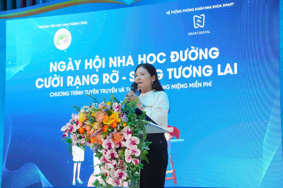 Bà Trần Thị Hoài An - Phó Hiệu trưởng trường Tiểu học Nam Thành Công