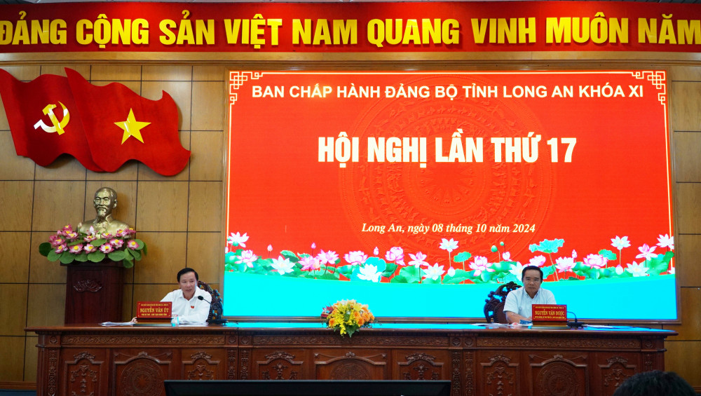 Hội nghị lần thứ 17 Ban Chấp hành Tỉnh ủy Long An