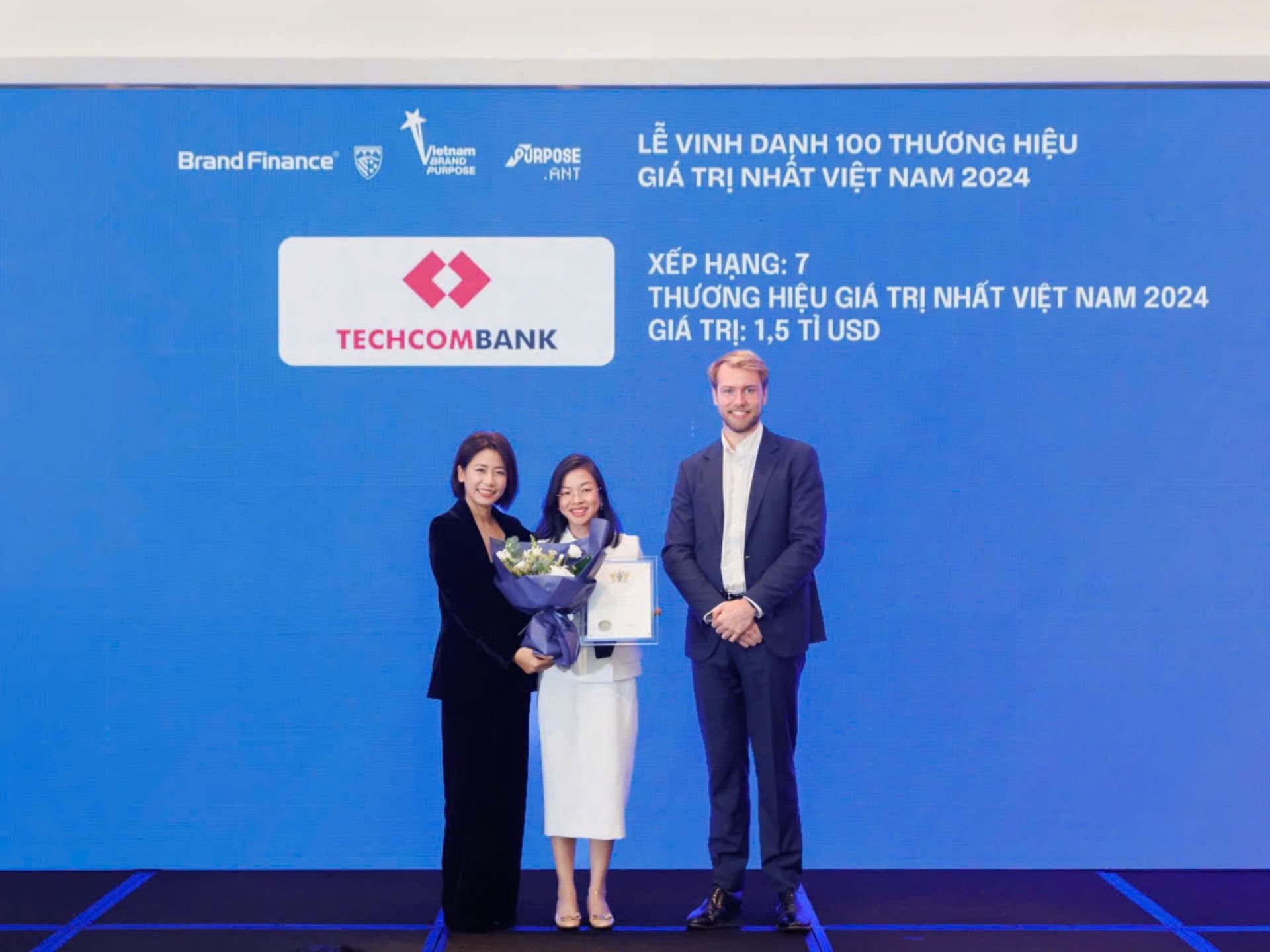 Bà Nguyễn Thị Lộc, Giám đốc điều hành Techcombank miền Nam tại buổi lễ