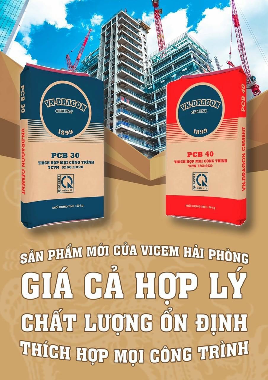 Sản phẩm mới của VICEM Hải Phòng bên cạnh sản phẩm xi măng bao với thương hiệu “Con Rồng