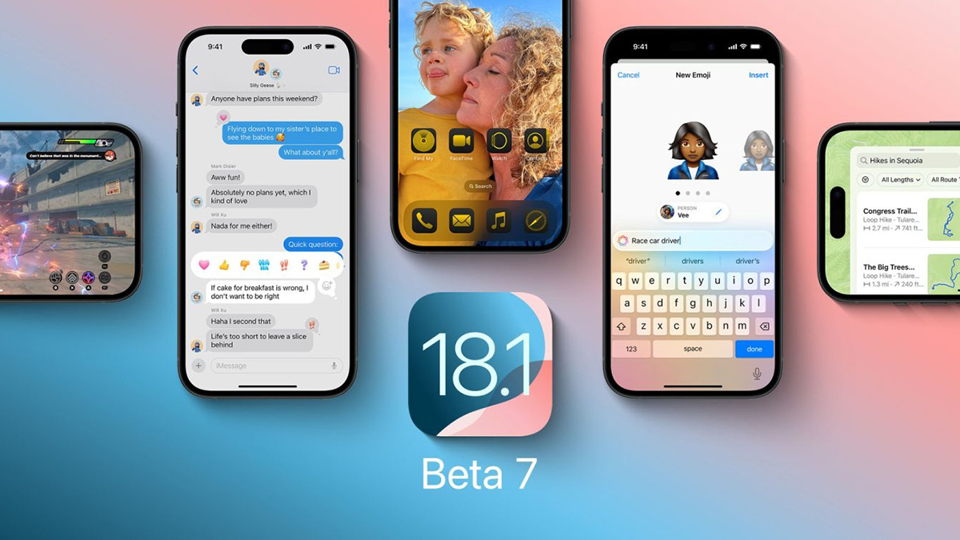 Apple phát hành iOS 18.1 beta 7