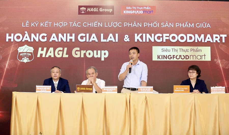 Công ty CP Hoàng Anh Gia Lai (HAGL) và Công ty CP King Food Market (Siêu thị Kingfoodmart) tổ chức lễ ký kết hợp tác chiến lược phân phối sản phẩm