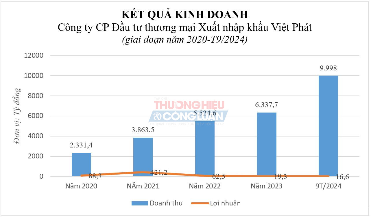 Nguồn: Báo cáo tài chính tại VPG