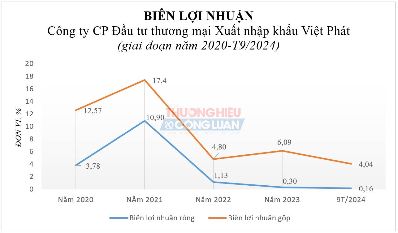 Nguồn: Báo cáo tài chính tại VPG