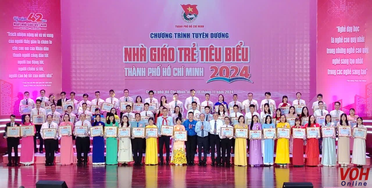 Các gương “Nhà giáo trẻ tiêu biểu TP. Hồ Chí Minh” năm 2024 được tuyên dương