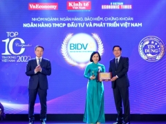 Hai sản phẩm của BIDV nhận giải thưởng Tin Dùng Việt Nam 2022
