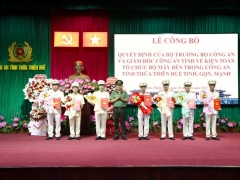Thừa Thiên Huế: Sắp xếp - kiện toàn tổ chức các phòng ban lực lượng công an tỉnh