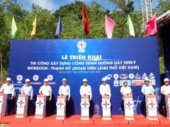 EVN phát động thi công xây dựng dự án đường dây 500kV Monsoon - Thạnh Mỹ