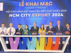 450 gian hàng tại Hội chợ hàng Việt Nam tiêu biểu xuất khẩu năm 2024 tại TP. Hồ Chí Minh