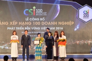 Vingroup đạt top 10 doanh nghiệp phát triển bền vững năm 2016