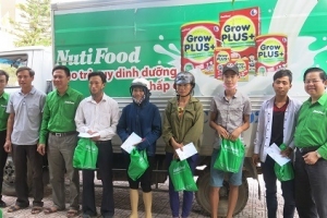 Nutifood dành hơn 9 tỷ đồng cứu trợ cho bà con vùng lũ