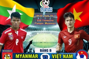 Myanmar - Việt Nam: Thử thách đầu tiên (AFF Cup )