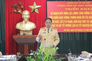 Công an TP. Hà Nội đảm bảo trật tự, an toàn giao thông dịp Tết 2017
