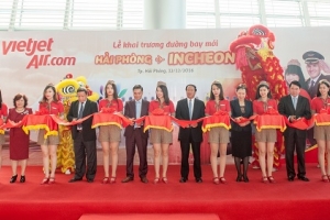 Hãng hàng không Vietjet Air: Khai trương đường bay Hải Phòng – Seoul (Hàn Quốc)