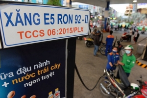 Xăng A92 sẽ được thay thế bằng xăng E5 từ 1/1/22018