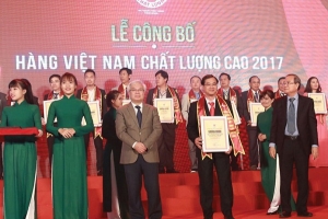 Sagrifood đạt danh hiệu Hàng Việt Nam chất lượng cao 2017