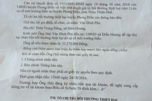 Huyện Phong Điền (Thừa Thiên Huế): Hơn 130 chủ hồ tôm mòn mỏi chờ tiền hỗ trợ