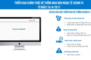 VietinBank triển khai Hệ thống Mua bán ngoại tệ Vision FX