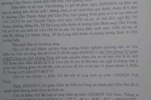 Quảng Ninh: Bất thường trong xử lý vụ TNGT
