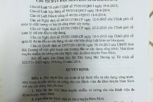 Gói thầu số 8, thi công xây dựng nhà khoa truyền nhiễm (BV Nam Sách): Hoàn toàn minh bạch