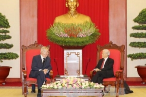 Tổng Bí thư Nguyễn Phú Trọng tiếp Tổng thống Cộng hòa Séc