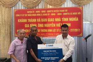 DAG trao tặng Nhà tình nghĩa cho gia đình thương binh