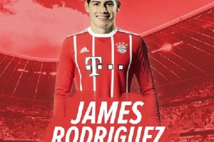 Sốc James Rodriguez chính thức gia nhập Bayern Munich theo dạng cho mượn