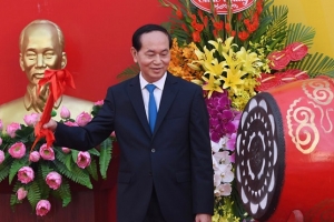 Chủ tịch nước Trần Đại Quang đánh trống khai giảng năm học 2017-2018