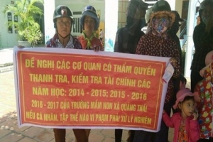 Thanh Hóa: Phụ huynh xã nghèo đề nghị thanh tra việc thu - chi của nhà trường