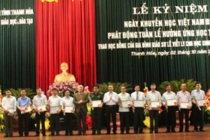 Kỷ niệm 18 năm thành lập Hội khuyến học tỉnh Thanh Hóa