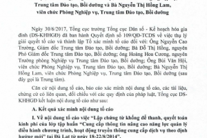 Tiếp bài Trung tâm Đào tạo, bồi dưỡng (Tổng cục DS-KHHGĐ): Từ bản kết luận thứ 3...