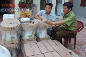 Bắc Giang: Phát hiện, thu giữ lô hàng thiết bị vệ sinh không rõ nguồn gốc, xuất xứ