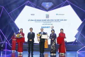 Bảo Việt: 2 năm liên tiếp lọt Top 10 Doanh nghiệp Bền vững xuất sắc nhất Việt Nam