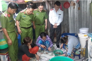 Cà Mau: Xử phạt 85 triệu đồng đối với hành vi bơm tạp chất vào tôm