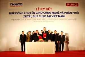 Lễ ký kết hợp đồng chuyển giao công nghệ, phân phối xe tải, bus thương hiệu Fuso tại Việt Nam