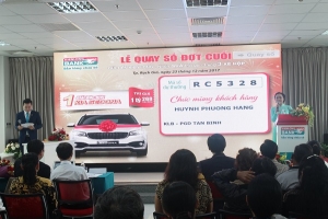 55 khách hàng trúng thưởng quay số đợt cuối tại Kienlongbank