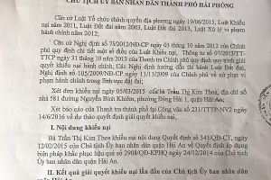 Hải Phòng: UBND quận Hải An có né tránh trách nhiệm?