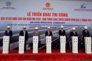 Hà Nội: Động thổ Dự án đầu tư xây dựng cầu cạn Mai Dịch – Nam Thăng Long