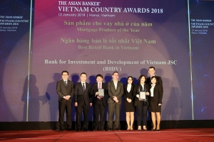 BIDV - Ngân hàng bán lẻ tốt nhất Việt Nam 4 năm liên tiếp