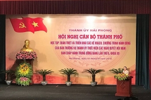 Hải Phòng: Tổ chức hội nghị cán bộ thành phố