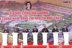 Hải Phòng: Khởi công xây dựng Nhà tưởng niệm đồng chí Nguyễn Đức Cảnh - Người chiến sĩ kiên trung