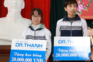 Học bổng “Chuyện nhà Dr. Thanh” bắt đầu nâng cánh ước mơ cho học sinh nghèo trong ngày giáp Tết