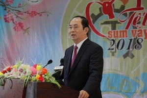 Chủ tịch nước Trần Đại Quang gửi Thư chúc Tết Nguyên đán Mậu Tuất 2018