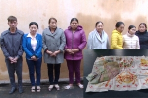 Thanh Hóa: Bắt nhiều nữ đối tượng đánh bạc hình thức “bầu, cua, tôm, cá”