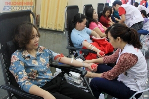 Phú Thọ: Tiếp nhận gần 1.100 đơn vị máu tại Lễ hội xuân hồng 2018