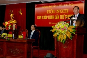 Hải Dương: Khai mạc Hội nghị Ban Chấp hành Đảng bộ tỉnh khóa XVI, lần thứ 12