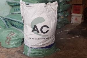 Lạng Sơn: Tịch thu 750 kg bột kem sữa AC Non Dairy Creamer nguồn gốc Trung Quốc