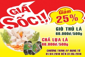 Sagrifood: Khuyến mãi lớn trong tháng 4&5