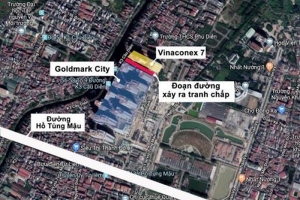 Hà Nội yêu cầu xử lý dứt điểm tranh chấp hạ tầng giao thông giữa Goldmark City và Vinaconex 7